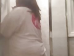 Super bbw märja t-särgi dušš